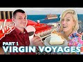 Our first cruise on virgin voyages  scarlet lady part 1  pj party key west scarlet night adult