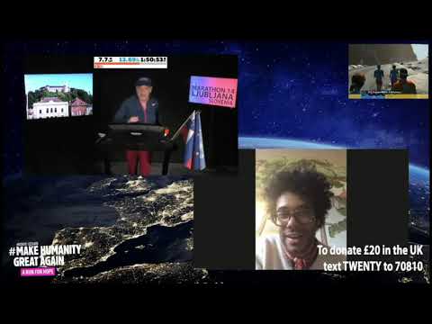 Richard Ayoade & Eddie talk about doing Travel Man in Ljubljana A Run For Hope