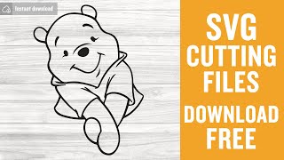 Winnie The Pooh Svg Free Cut File for Cricut