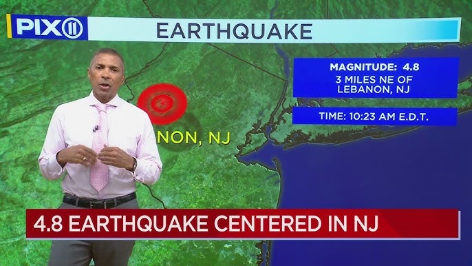 Pix11 Meterologist On 4 8 Earthquake Centered In Nj