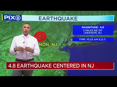 PIX11 meterologist on 4.8 earthquake centered in NJ