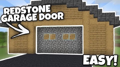 EASY REDSTONE GARAGE DOOR In Minecraft Bedrock 1.17!!! (PS4, PS5, Xbox, Windows 10, MCPE, Switch)