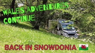 MOTORHOME ADVENTURES WALES. DAYS 21+22. BACK IN SNOWDONIA. SWALLOW FALLS. FULLTIME VANLIFE. DJI. RV.