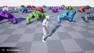 Game-Ready Stylized Devil Bulldog Unreal Engine Showcase
