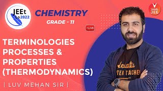 Thermodynamics | Terminologies, Processes & Properties | Class 11 | JEE Main 2022 | JEEt Lo 2022