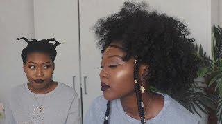 QUICK FULANI / AFRICAN INSPIRED HAIRSTYLE UNDER 15 MINUTES (NO BRAIDED IN EXTENSIONS).