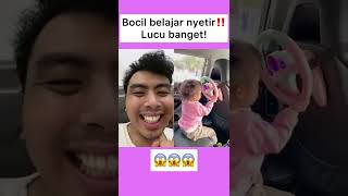 Bocil belajar nyetir‼️ lucu banget! 😱😱😱 #shorts
