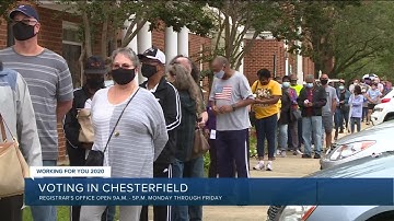 Early voting begins in Chesterfield