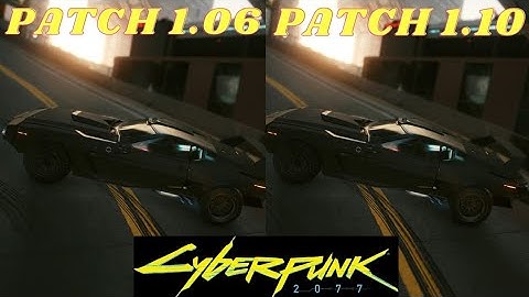 CYBERPUNK 2077 PATCH 1.06 VS PATCH 1.10 GAMEPLAY ON PS4 SLIM