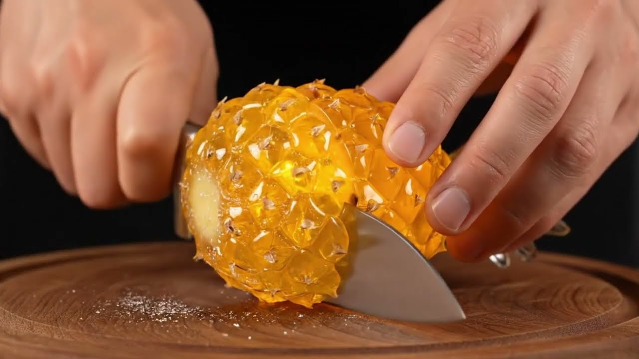 Satisfying ASMR: Cutting Hyperrealistic Glass Fruit Sculptures in 4K