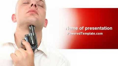 Suicide PowerPoint Template by PoweredTemplate.com
