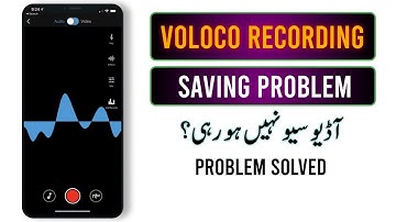 Voloco Recording Saving Problem How To Fix | Voloco Audio Not Saving