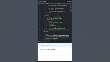 Accordion with Bootstrap 5 #shorts #coding