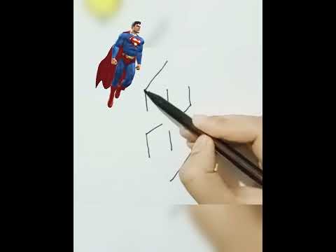 How To Draw Super Man Symbol Shorts Art