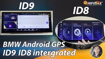 BMW Android Screen w/ ID9 and ID8 UI intergrated | Switch different UI: ID6 ID7 ID8 in factory menu!