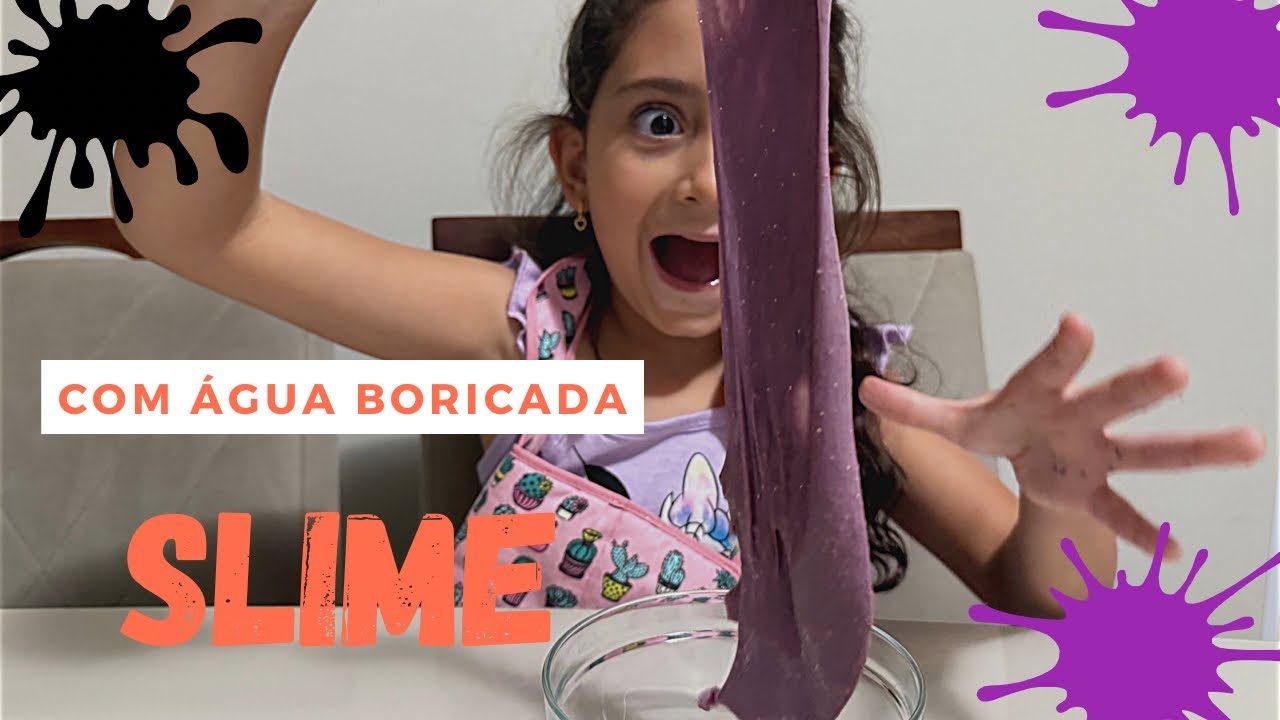 Como fazer slime com água boricada - YouTube