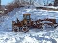 Motor Grader Stuck in the Snow.AVI