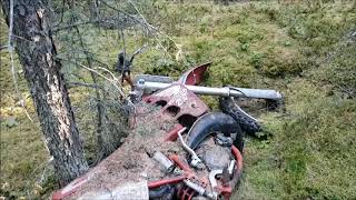 Abandoned dirtbike 1989 cr 250r found in the forest mystery