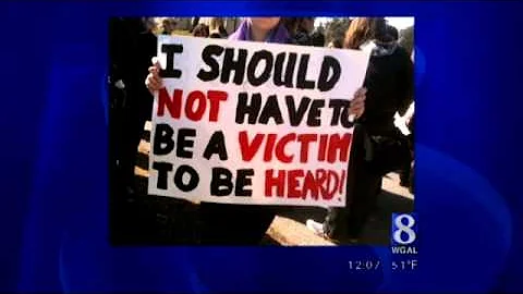 News 8's Barbara Barr Reports From Dickinson Protest