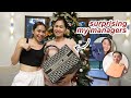 ❅ VLOGMAS 8: Surprising my Mom & Managers with Dior & Hermes! 🥳 | ThatsBella