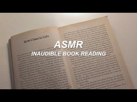 ASMR (lo-fi) | Inaudible book reading 😴📖