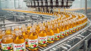 Apple Juice Factory Process | Modern Food Production