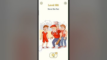 DOP 2: Delete One Part | Level 132  Save the fan #dop #dop2 #gameplay #androidgames #shorts