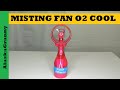 Misting Fan O2 Cool Portable Battery Operated Misting Fan