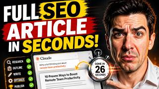 Claude AI Wrote My Entire Blog Post in Seconds! (Here's Exactly How)