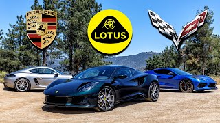 Lotus Emira vs Cayman GTS and Corvette Stingray – Everyday Exotics | Everyday Driver