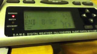 NOAA Weather Radio EAS #164-165: Severe Thunderstorm Warning