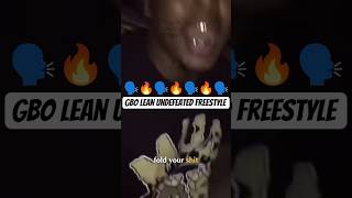 Crazy Throwback GBO Lean Freestyle Rap 🗣️ The Undefeated Freestyle 🔥 #Rap