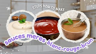 نصائح الخبراء لصنع les sauces mères كالمحترفين.     مفتاح النجاح في الطهي ✅👨🏻‍🍳