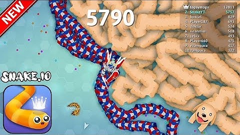 I Trapping Top 1 Biggest Snake In Snake.Io! Epic SnakeIo Gameplay