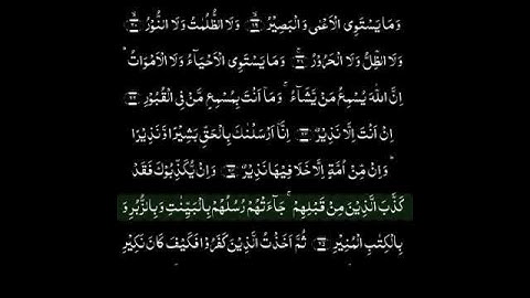 Surah Fatir (سورة فاطر) | Rakuh2 #quran #SurahFatir #ruku 2