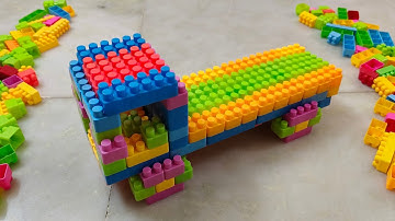 Satisfying DIY Truck ASMR/ building blocks/block game/lego building fun #asmr#buildingblocks#lego