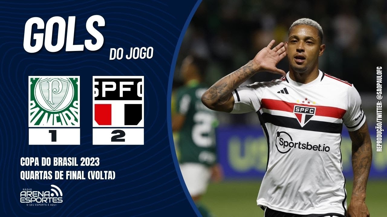 Confira os GOLS de PALMEIRAS 1 X 2 SÃO PAULO, pelas quartas da Copa do ...
