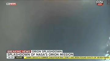 Orion Splashdown