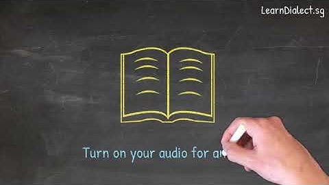 How do you say "Book" in Teochew · Say What You See Video Series