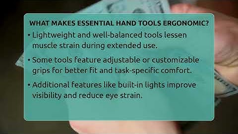 What Makes Essential Hand Tools Ergonomic? - LearnToDIY360.com
