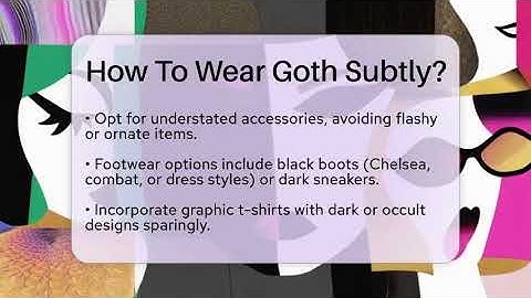 How To Wear Goth Subtly? - The Sharp Dressed Gent