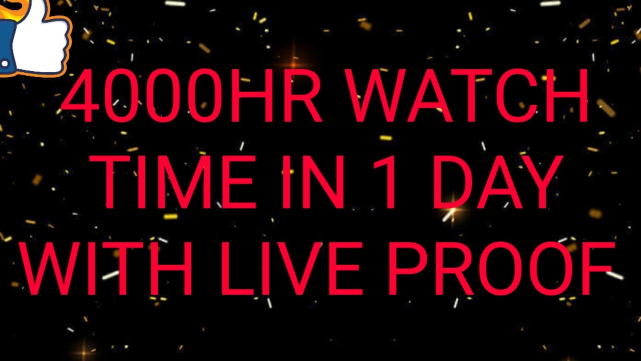 4000HR WATCH TIME IN 1 DAY 1000 VIEW IN ONE DAY NEW APP AND With Live