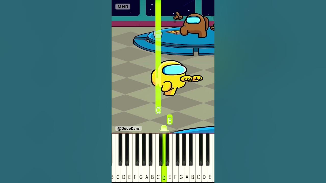 Among Us Song 2 meme @dude.dans_ - Piano Tutorial