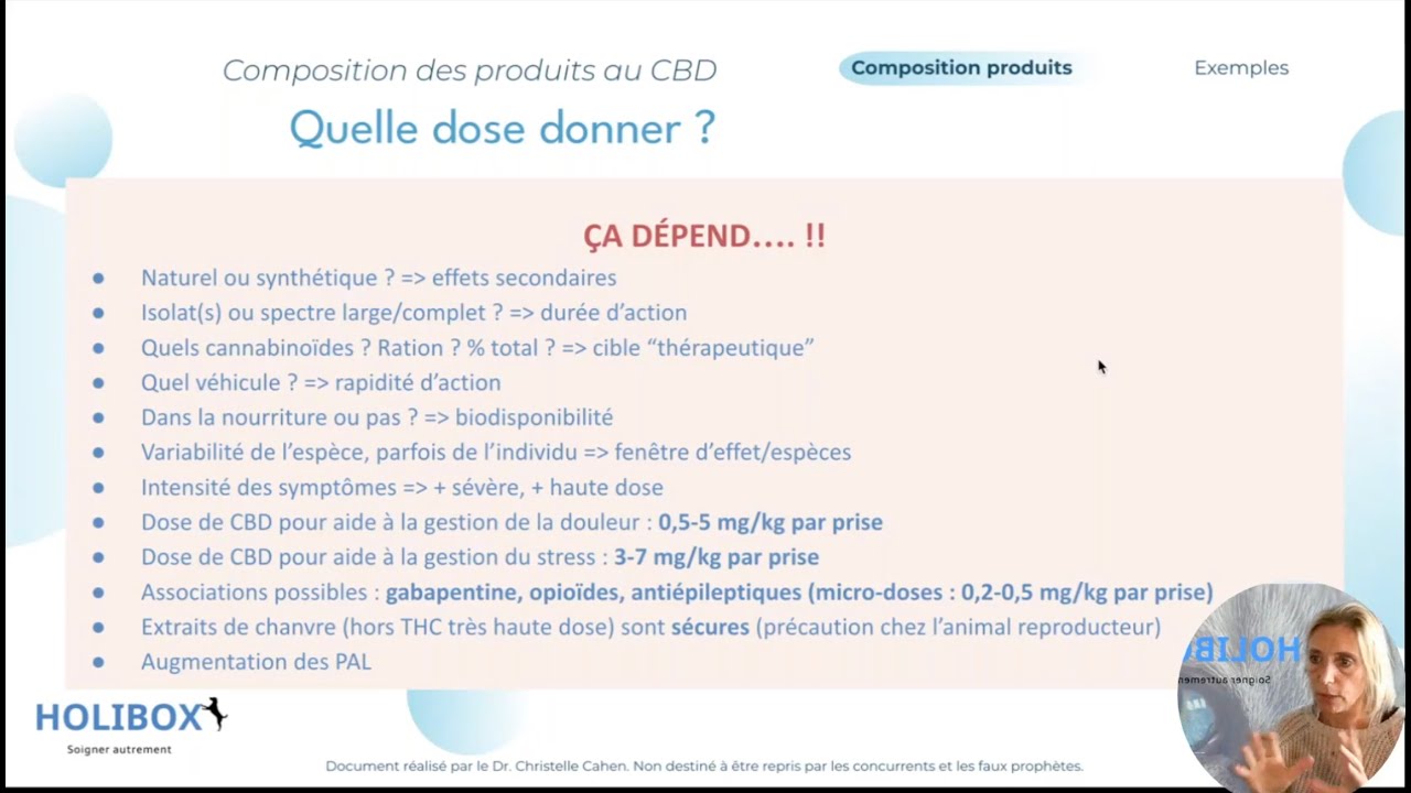 Extraits actifs de chanvre & Les différents 'CBD', dose, appétence