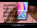 Huawei P20 lite ANE-LX1  FRP/Google Lock Bypass /EMUI 9.1 /2020