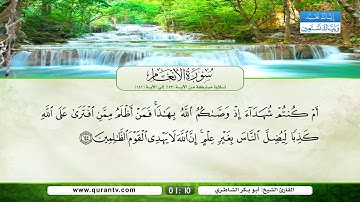 سورة الأنعام | تلاوة مباركة من الآية 143 إلى الآية 146 | بصوت القارئ الشيخ أبو بكر الشاطري