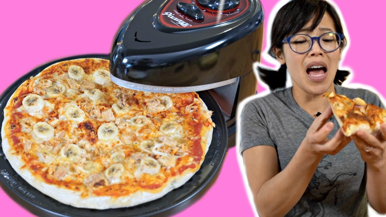 TUNA BANANA & BANANA CURRY Pizza -- Presto Pizzazz Plus Gadget Test | emmymade