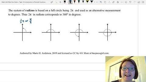 CAC Degrees and Radians, Part 1
