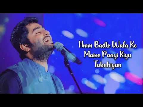 Arijit singh : O Bedardeya (Lyrics )| Tu   Jhoothi Main Makkar | Ranbir Kapoor, Shraddha Kapoor