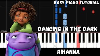 Rihanna - Dancing In The Dark (Easy Piano Tutorial)
